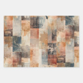 Vintage New York Collage Sepia Dreams ラッピングペーパーシート (正面)