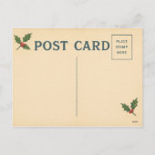 Vintage New York Holiday Greetings Postcard シーズンポストカード (裏面)