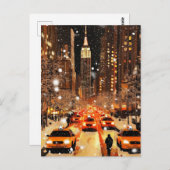 Vintage New York Manhattan Postcard ポストカード (正面/裏面)