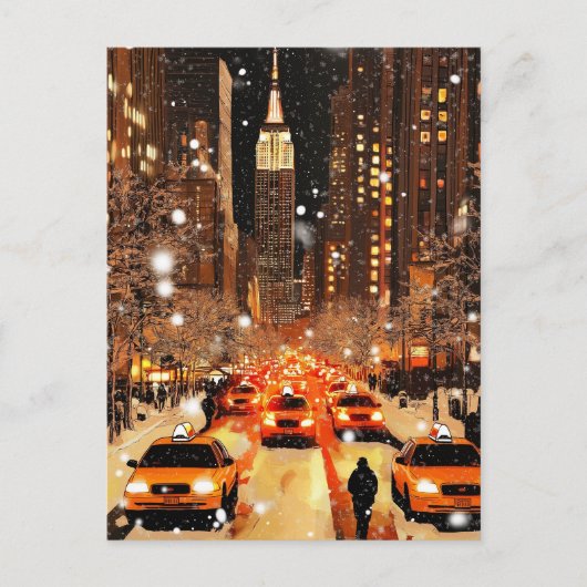 Vintage New York Manhattan Postcard ポストカード (正面)