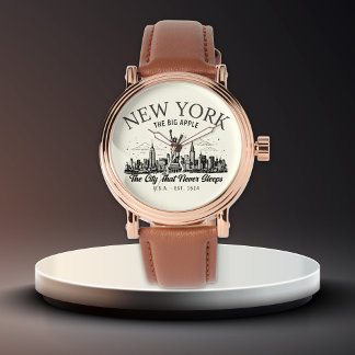 Vintage New York Men’s Watch | Classic NYC Skyline 腕時計
