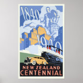 Vintage New Zealand Centennial ポスター (正面)