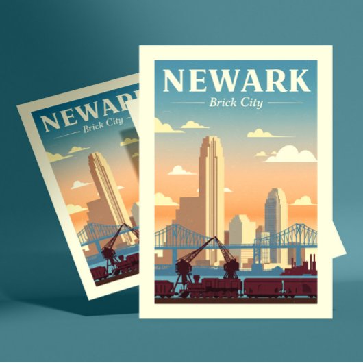 Vintage Newark New Jersey ポストカード