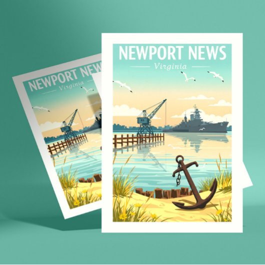 Vintage Newport News Virginia ポストカード
