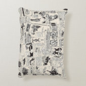 Vintage Newspaper  アクセントクッション (裏面(縦))