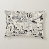 Vintage Newspaper  アクセントクッション (裏面)