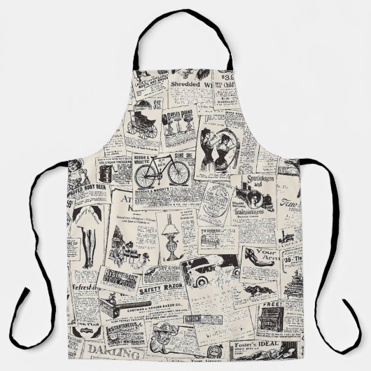 Vintage Newspaper   エプロン (正面)