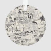 Vintage Newspaper  オーナメント (裏面)