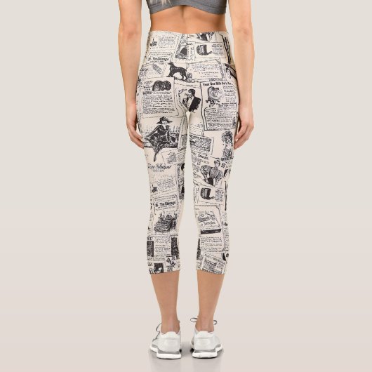 Vintage Newspaper   カプリレギンス (裏面)