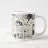 Vintage Newspaper  ジャンボコーヒーマグカップ (右)