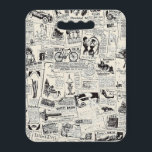 Vintage Newspaper  スタジアムクッション<br><div class="desc">Vintage Newspaper</div>