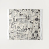 Vintage Newspaper タペストリー (正面(横))