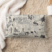Vintage Newspaper   ランバークッション (ブランケット)