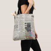 Vintage newspaper advertising トートバッグ (クローズアップ)