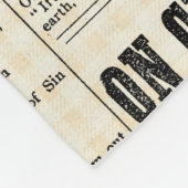 Vintage newspaper advertising フリースブランケット (角)