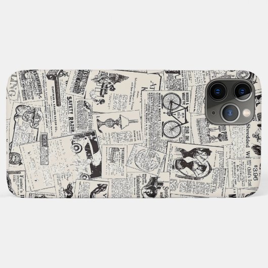 Vintage Newspaper   Case-Mate iPhoneケース (裏面(横))
