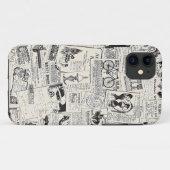 Vintage Newspaper Case-Mate iPhoneケース (裏面(横))