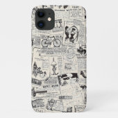 Vintage Newspaper Case-Mate iPhoneケース (裏面)
