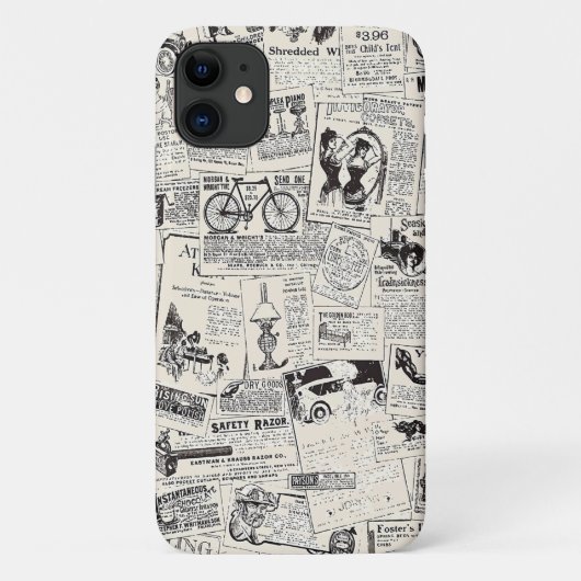 Vintage Newspaper Case-Mate iPhoneケース (裏面)