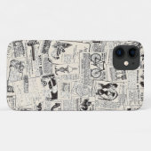 Vintage Newspaper Case-Mate iPhoneケース (裏面(横))