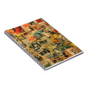Vintage Newspaper Collage Notebook ノートブック (右側)