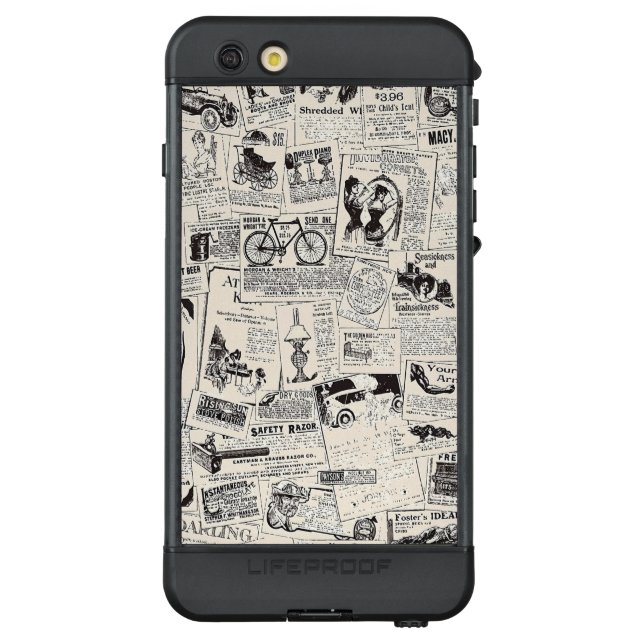 Vintage Newspaper   LifeProof iPhoneケース (裏面)