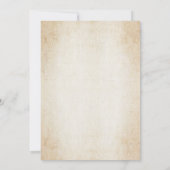 Vintage Newspaper Tree Christmas Party 招待状 (裏面)