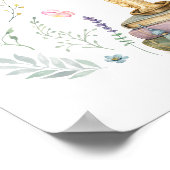 Vintage Next Chapter Bridal Shower Welcome  ポスター (角)