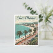 Vintage Nice France Travel ポストカード (スタンド正面)