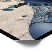 vintage nina collage deco 3 ポスター (角)