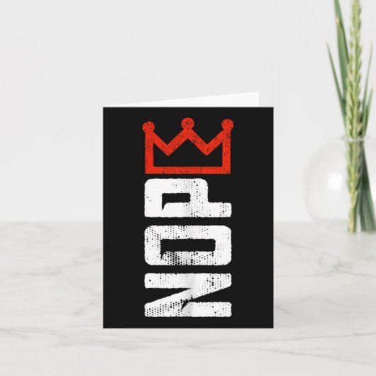 Vintage No Kings Protest Sign Vertical  カード (正面)