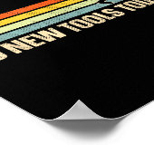 Vintage No New Tools Today  ポスター (角)