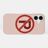 Vintage No Parking Symbol iPhone 16ケース (裏面横)