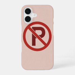 Vintage No Parking Symbol iPhone 16ケース