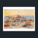 Vintage North Pier, Blackpool ポストカード<br><div class="desc">This postcard is a reproduction of a vintage travel postcard showing the North Pier in Blackpool.</div>