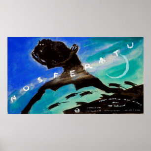 Vintage Nosferatu Watercolor ポスター