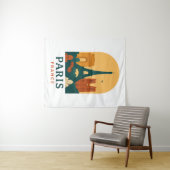 Vintage Notre Dame Tapestry - Paris Cathedral Wall タペストリー (インサイチュ(横))