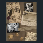 Vintage Nurse Scrapbook Poster ポスター<br><div class="desc">This wonderful collage was created using vintage memorabilia and items. This is a wonderful addition to your home or a fantastic gift for a nursing student,  teacher,  or nurse.</div>