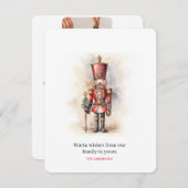 Vintage Nutcracker & Merry Christmas シーズンカード (正面/裏面)