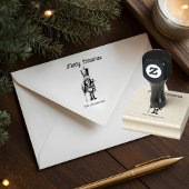 Vintage Nutcracker Merry Christmas ラバースタンプ