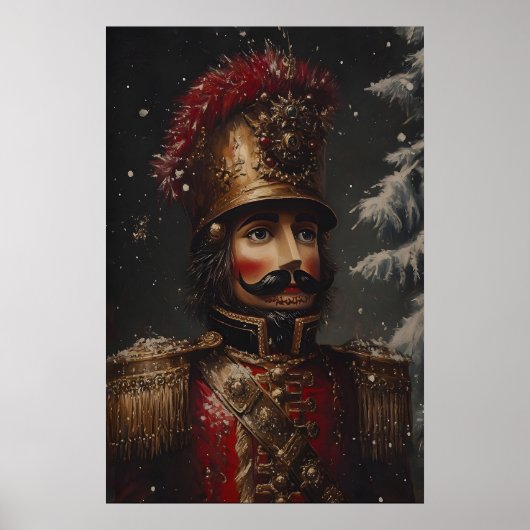 Vintage Nutcracker Soldier Art Printable ポスター (正面)