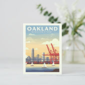 Vintage Oakland California ポストカード (スタンド正面)
