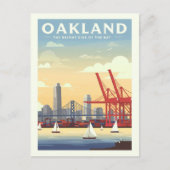 Vintage Oakland California ポストカード (正面)