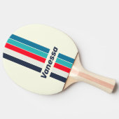 Vintage Ocean Pin Striped with Name 卓球ラケット (横)