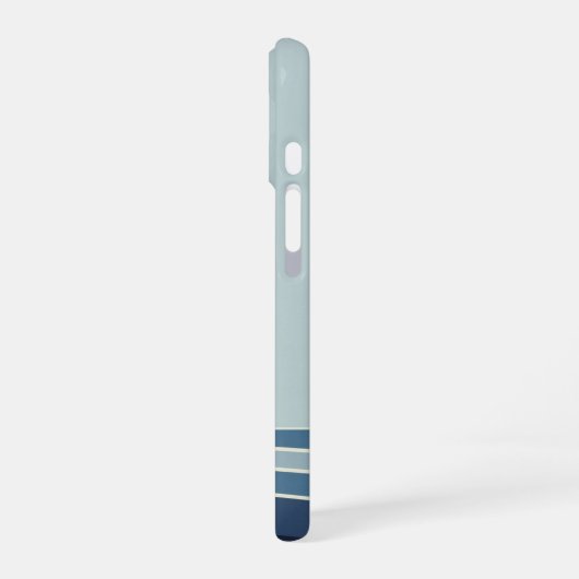 Vintage Ocean Wave iPhone 16ケース (左側面)
