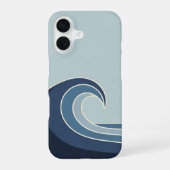Vintage Ocean Wave iPhone 16ケース (裏面)