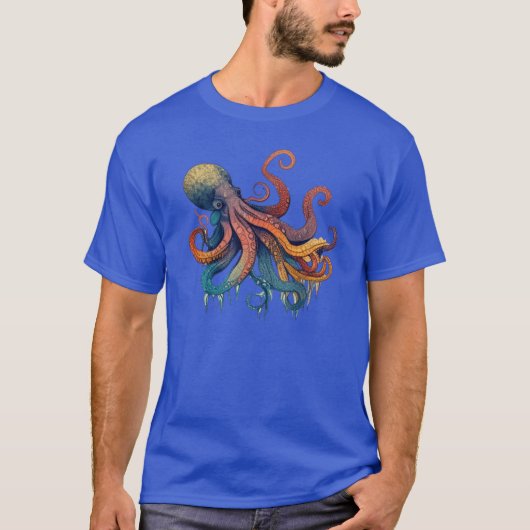 vintage octopus boy tシャツ (正面)