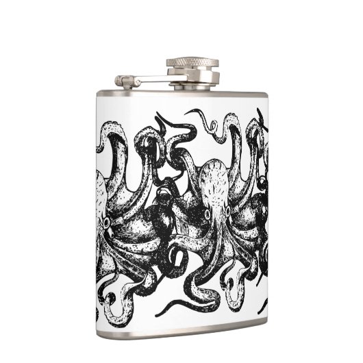 Vintage Octopus  Nautical Themes  フラスク (右)