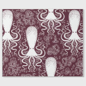 vintage Octopus pattern. ラッピングペーパー (フラット)