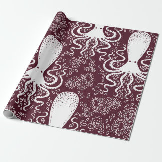 vintage Octopus pattern. ラッピングペーパー